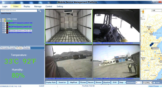 4G онлайн видео GPS отслеживание решения для управления парком холодильных грузовиков