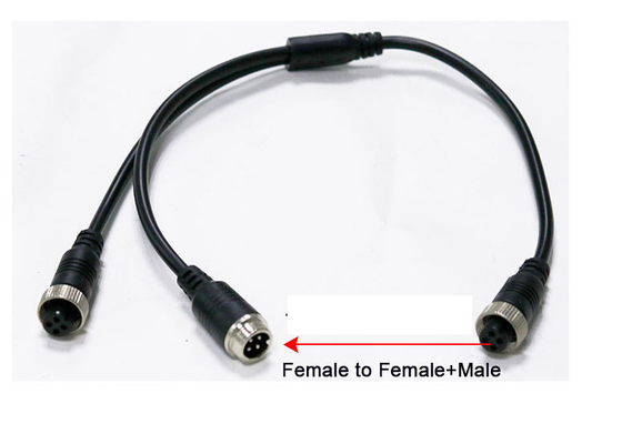 водоустойчивый мужчина удлинительного кабеля 4pin к мужскому/женщине к женскому соединителю провода M12