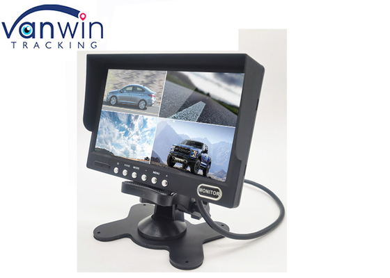 Монитор автомобиля 7 дисплей LCD камеры вида сзади дюйма 4ch/4 разделенный для тележки RV