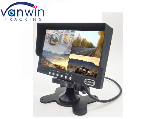 Монитор автомобиля 7 дисплей LCD камеры вида сзади дюйма 4ch/4 разделенный для тележки RV