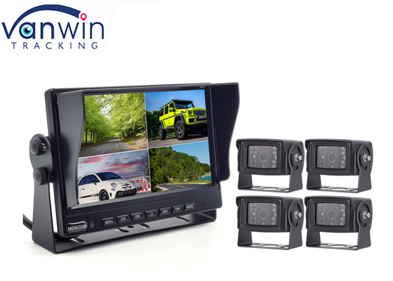 Экран входного сигнала HD черного 7 канала монитора 4 автомобиля дюйма видео-