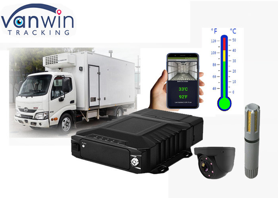 Мобильная система NVR с 4-канальным HDD для мониторинга температуры холодильников