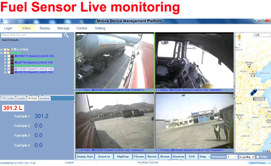 Мобильная система CCTV HD 1080P с топливным датчиком