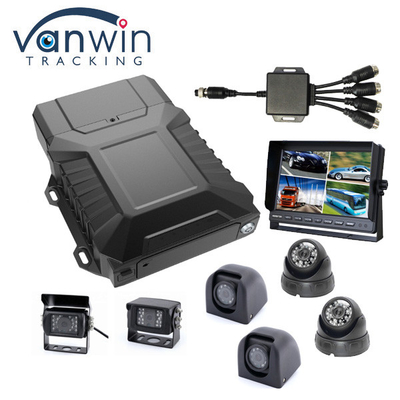 4G мобильный NVR 1080P AHD автомобильный DVR 8CH HDD+SD карта WIFI GPS с IP-камерами