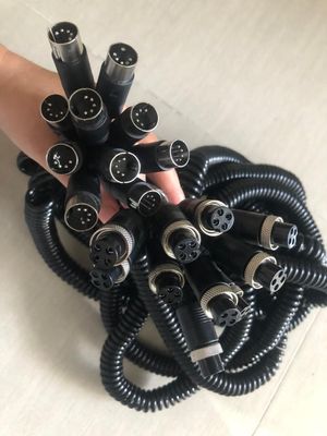 Настройка аксессуаров DVR M12 4pin Женщина / Мужчина к RCA / BNC DC соединитель / кабели адаптера