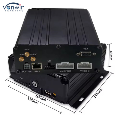 8-канальный жесткий диск SD-карта мобильный DVR H.264 Car MDVR для мониторинга безопасности транспортных средств