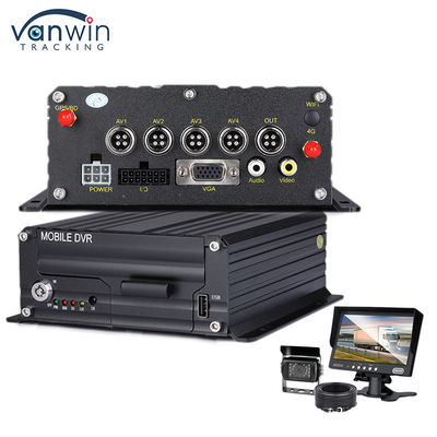 Автомобиль 1080P H.265 4CH SD Автомобиль Мобильный DVR Даш Камера Рекордер