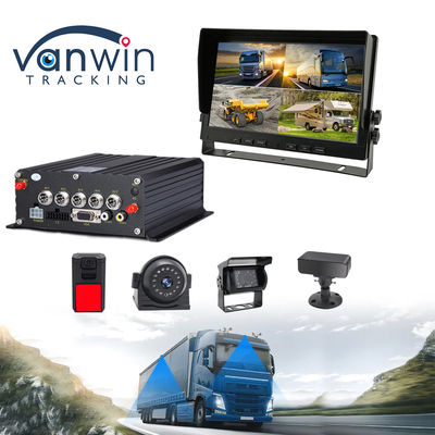 Автомобиль 1080P H.265 4CH SD Автомобиль Мобильный DVR Даш Камера Рекордер
