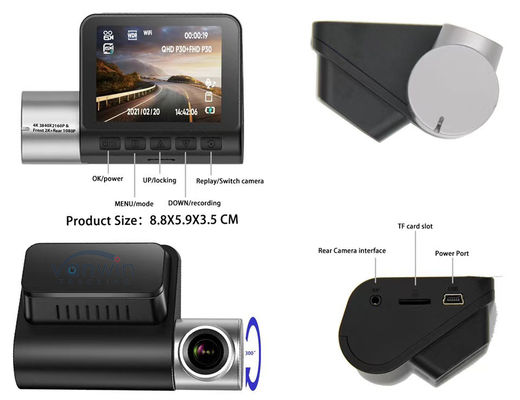 4K высококачественный видеорегистратор для вождения 1080P поддержка Wi-Fi GPS видеорегистратор для такси