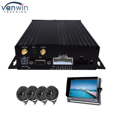GPS 1080P HD 4CH Мобильный видеорегистратор SD-карта Samrt WIFI Автобусный цифровой видеорегистратор