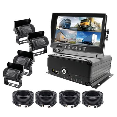 Автомобильная камера с черным ящиком Автомобильный DVR SIM SD карта Грузовик Автомобильный записывающий прибор MDVR Передние и задние камеры, используемые для автобусной коробки