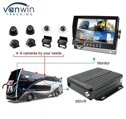4G онлайн видео отслеживание GPS мобильный DVR 1080p SD карта 4 канала SIM карта GPS транспортное средство камера видеонаблюдения