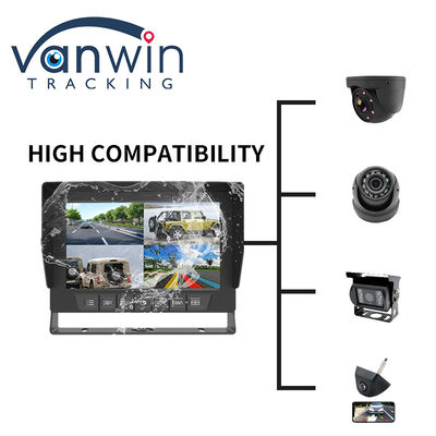 IP69K 7 / 10.1 дюймовый водонепроницаемый AHD Quad TFT автомобильный монитор для универсальных транспортных средств
