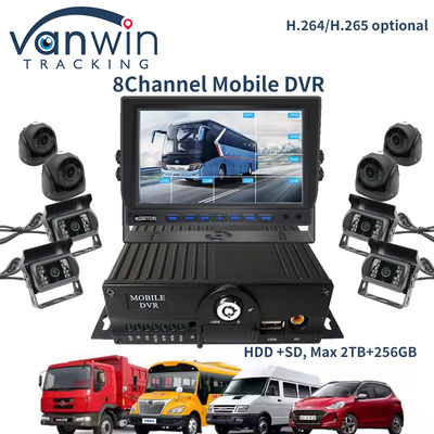 8 канал 1080P AHD Мобильный DVR транспортного средства CCTV MDVR 2TB HDD Для грузовиков такси автобуса