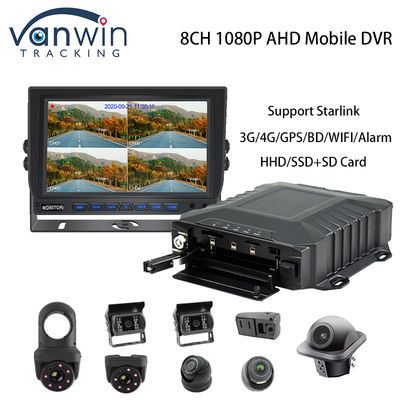 4G Starlink 1080P AHD 8 каналов Автомобили CCTV MDVR GPS 4G WIFI Камера Система Мобильный DVR