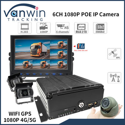 4G 6 Channel H. 265 HDD Car Mobile DVR для автомобильной камеры видеонаблюдения