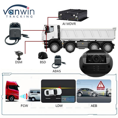 MINI 2CH 4CH 4G Dual Lens AI Dash Cam с ADAS DMS 4G GPS для грузовых автобусов и такси