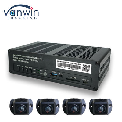 8 CH 4G 360 Панорамный вид MDVR с AI ADAS DSM BSD Панорамный вид Автомобильный автомобиль DVR Камера система
