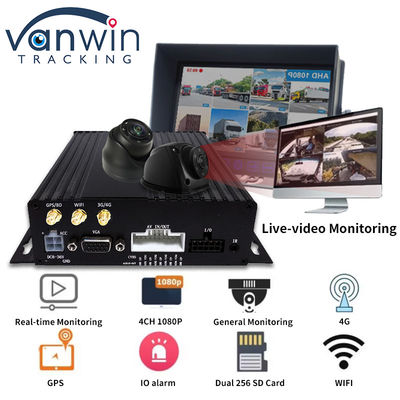 Камера с двойной SD-картой 4CH GPS MDVR с 4G WiFi Мобильный DVR Система безопасности школьных автобусов