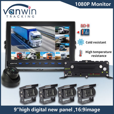 9 дюймовый 8-канальный AHD монитор видео 1080P Автомобильный LCD IPS монитор для прицепа автобуса