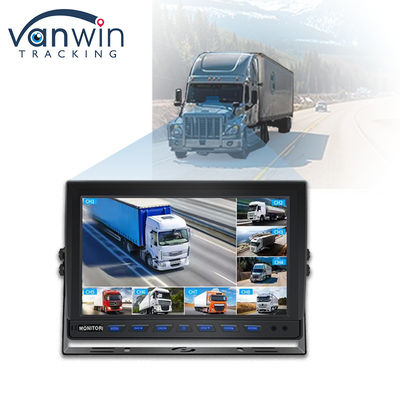 9 дюймовый 8-канальный AHD монитор видео 1080P Автомобильный LCD IPS монитор для прицепа автобуса