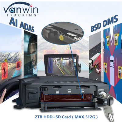 AHD 1080P 8CH 4G GPS мобильный DVR с встроенным ADAS DSM BSD алгоритмом на базе ИИ