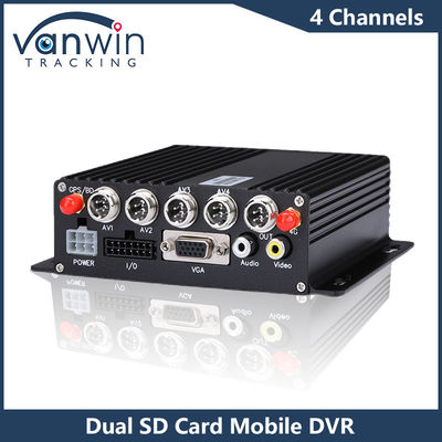 4CH HD Автомобильные камеры Двойная SD-карта Мобильный DVR 4G GPS 1080P MDVR H.265 Видеорегистратор
