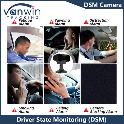 DMS 4G GPS Full HD Мониторинг грузовика Утомляющая камера Противоспальный безопасный материал водитель