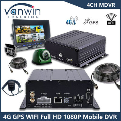 4CH GPS 4G WiFi Mobile DVR Full HD 1080P Автомобильная камера HDD Mdvr Для автобуса фургон грузовик