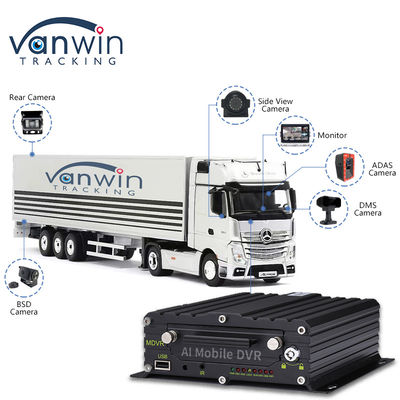 ADAS DMS BSD AI Vehicle Fleet Cam Автомобиль с 8CH Wi-Fi GPS 4G Live View Мобильный видеорегистратор для автомобиля
