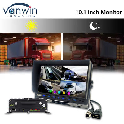 10.1 дюймовый дисплей автомобильного экрана AHD 8CH MDVR Камера 1080P Цветные системы мониторинга автомобилей TFT