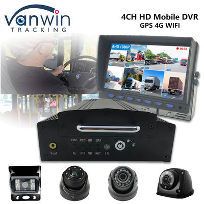 4-канальный HDD SSD Мобильный DVR 1080P 4G WiFi GPS MDVR Автомобильная камера Автомобильная система видеонаблюдения