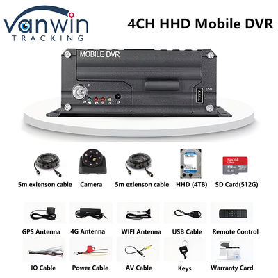 4CH 5G CMSV6 Система AI Mobile DVR с GPS ADAS BSD DMS H.265 MDVR для автомобильного монитора видеонаблюдения