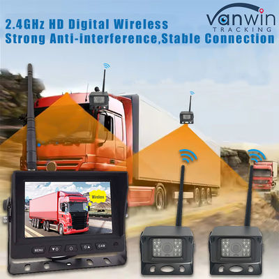 5 дюймовый цифровой HD DVR беспроводной фургон резервная камера Мониторная система Quad View Screen