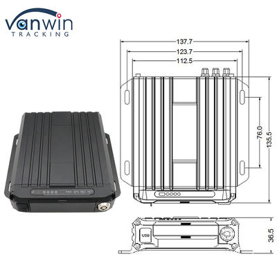 OEM ODM Реальное время 4CH GPS мобильный DVR с 4G 1080P WiFi Dual SD Card MDVR для автобуса