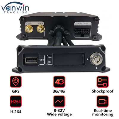 4CH Dual SD Card Mobile DVR Mini Size Автомобильный черный ящик в транспортном средстве