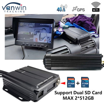4CH Dual SD Card Mobile DVR Mini Size Автомобильный черный ящик в транспортном средстве