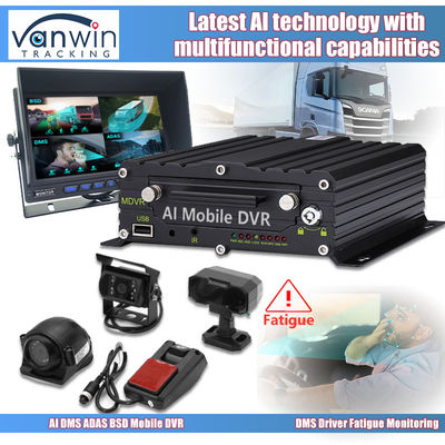 8CH 1080p 4G AI мобильный DVR с ADAS DMS BSD Камера система GPS мобильный DVR для грузовиков