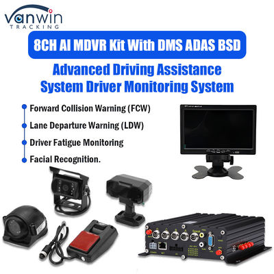 8CH 1080p 4G AI мобильный DVR с ADAS DMS BSD Камера система GPS мобильный DVR для грузовиков