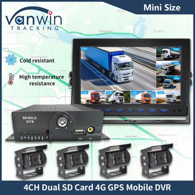 H.265 4CH Full HD Mobile DVR Live Stream Blackbox Recorder 4G Wifi GPS CCTV транспортного средства