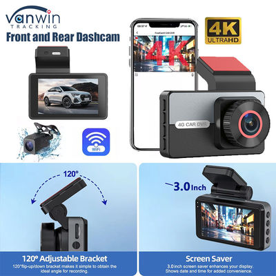 2K 1080P Dual Dash Cam WiFi APP Контроль ночного видения Монитор парковки G-сенсор для автомобиля