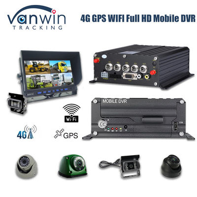 4CH 1080P HDD Mobile DVR 4G GPS Мониторинг и отслеживание данных в режиме реального времени