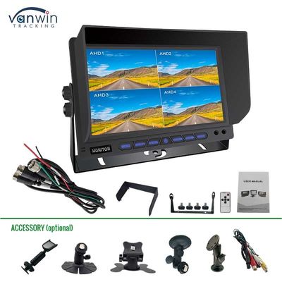 AHD/CVBS Multiple Video Mixed Input 4 Channel 7 Inch Split Display Car Monitor Для автомобиля
