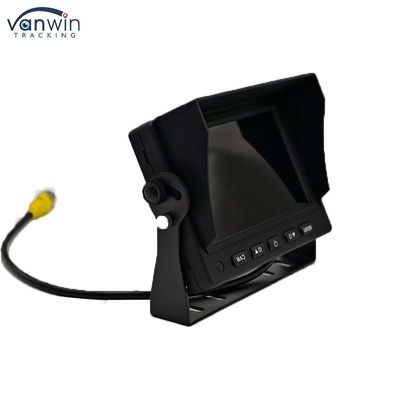 Мини 5 дюймовый автомобильный TFT монитор 2 способа AHD 1080P 720P CVBS Смешанные видео входы с U-образным скобком