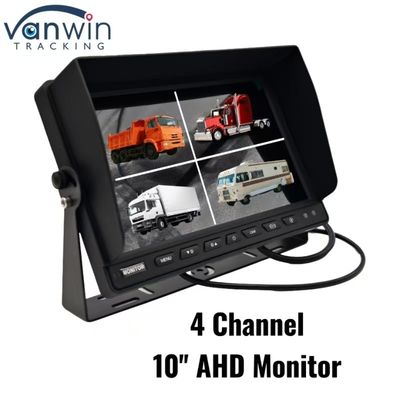 Черный высококачественный 4-канальный автомобильный монитор 7 "9" 10 " Размер необязательно для различных транспортных средств Система PAL / NTSC