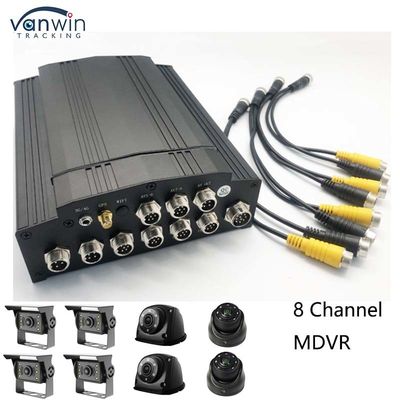 Full HD 1080P 8CH Мобильный DVR SD-карта 4G GPS H.265 CMSV6 Автобусный грузовик DVR Система безопасности