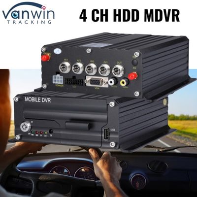 4CH 1080P DVR Система управления парком HDD Цифровой видеорегистратор с 4G GPS-трекером транспортного средства