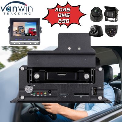 Профессиональный 4CH HDD DVR поддержка ADAS DMS BSD Функция 4G GPS Tracker транспортного средства