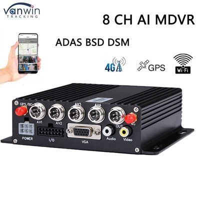 8CH SD DVR 4G GPS ADAS DMS AI MDVR 1080P H.265 Мобильный DVR Дашкамный рекордер GPS Мобильный
