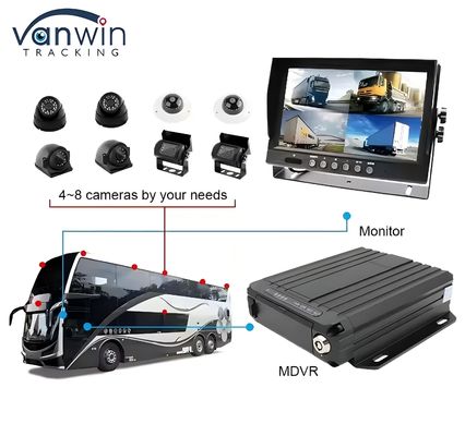 1080P Dual SD Card 4 Channel Mobile Dvr с 4G GPS Wifi Автомобильная камера видеонаблюдения
